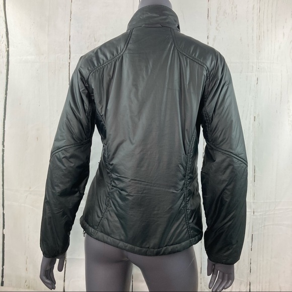 LL Bean Black glossy insulated coat - Picture 3 of 7